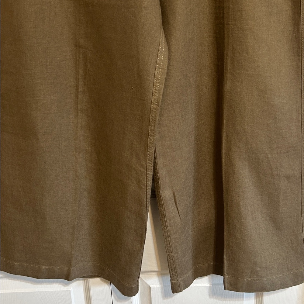 Madewell wide leg linen trousers. - Picture 3 of 6